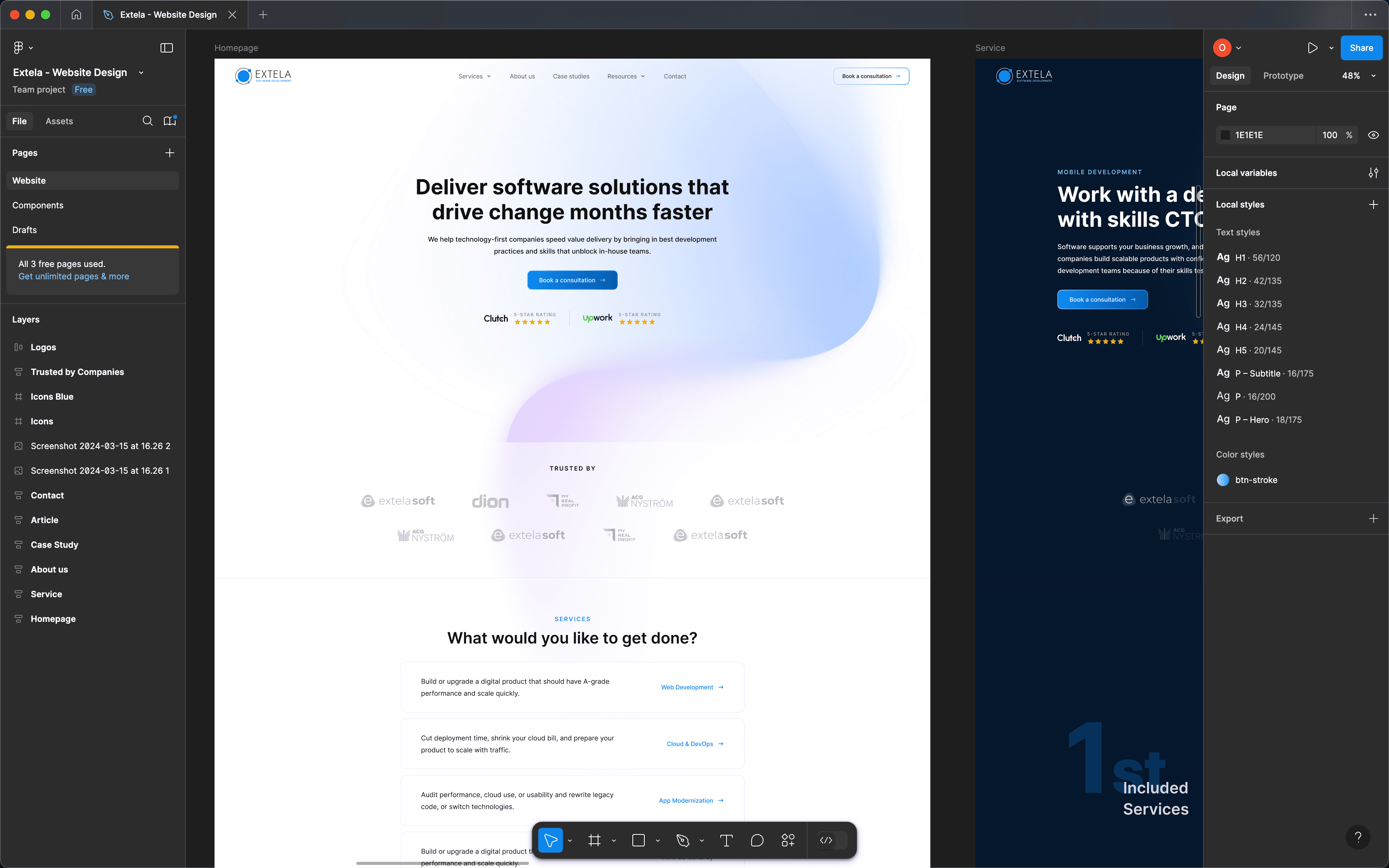 Webunites: Converting design